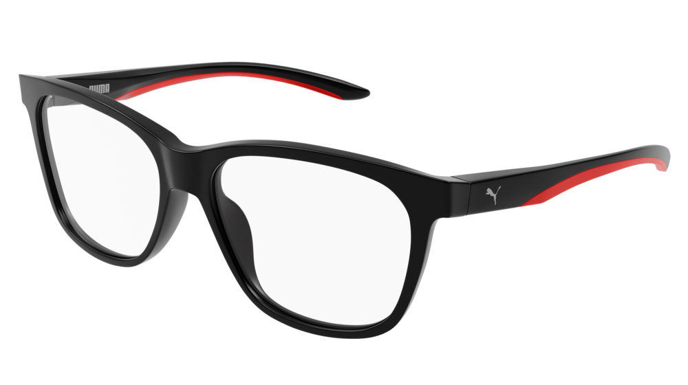 Puma Optical Frame Man Black Black Transparent