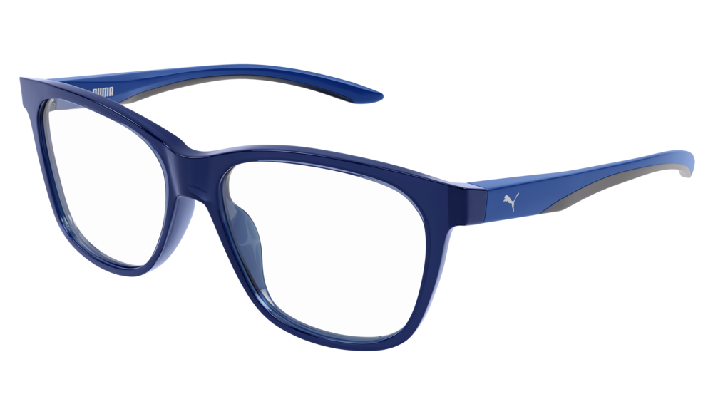 Puma Optical Frame Man Blue Blue Transparent