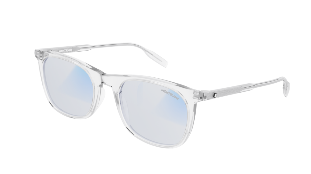 Montblanc Sunglass Man Crystal Crystal Light Blue