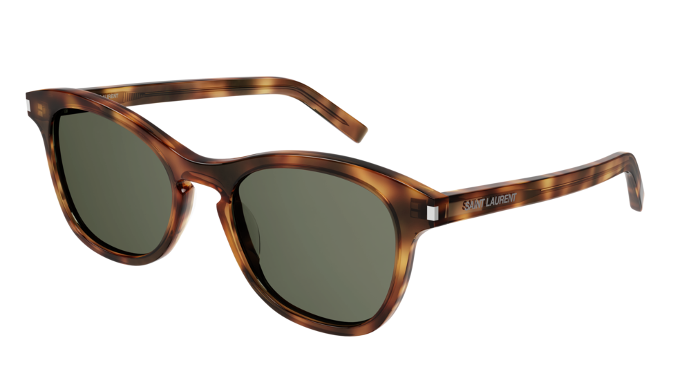 Saint Laurent Sunglass Unisex Havana Havana Green