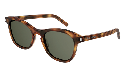 Saint Laurent Sunglass Unisex Havana Havana Green