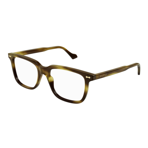 Gucci Optical Frame Man Havana Havana Transparent