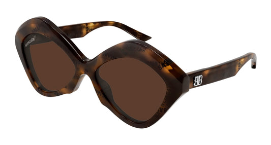 Balenciaga Sunglass Woman Havana Havana Brown