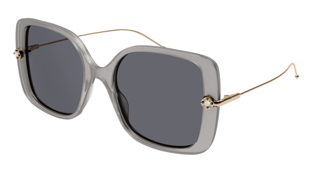 Pomellato Sunglass Woman Grey Gold Grey