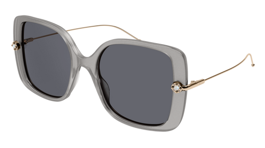 Pomellato Sunglass Woman Grey Gold Grey