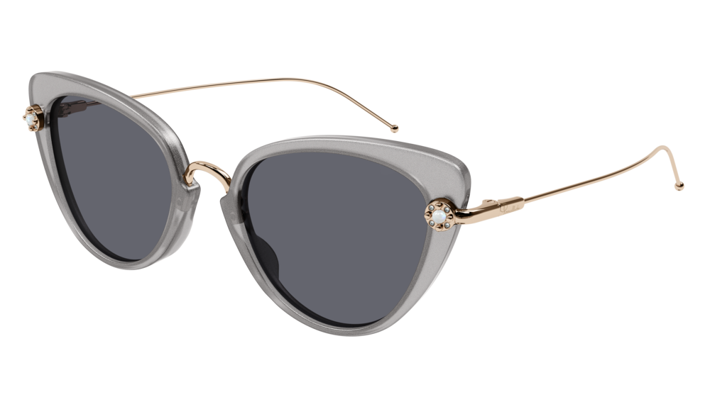 Pomellato Sunglass Woman Grey Gold Grey