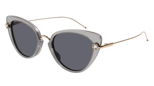 Pomellato Sunglass Woman Grey Gold Grey