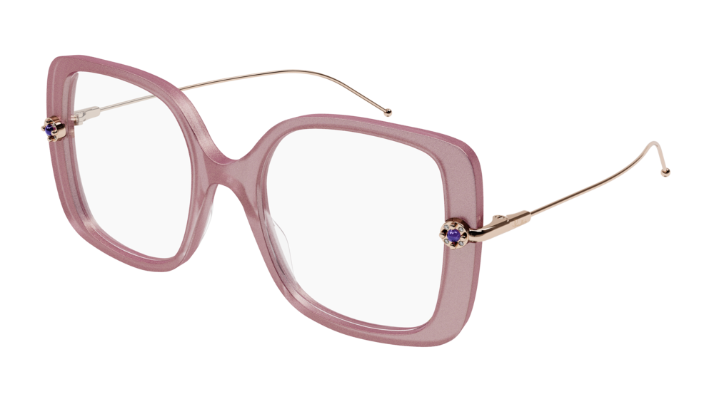 Pomellato Optical Frame Woman Pink Gold Transparent