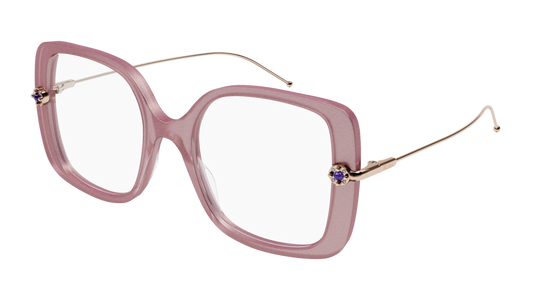 Pomellato Optical Frame Woman Pink Gold Transparent