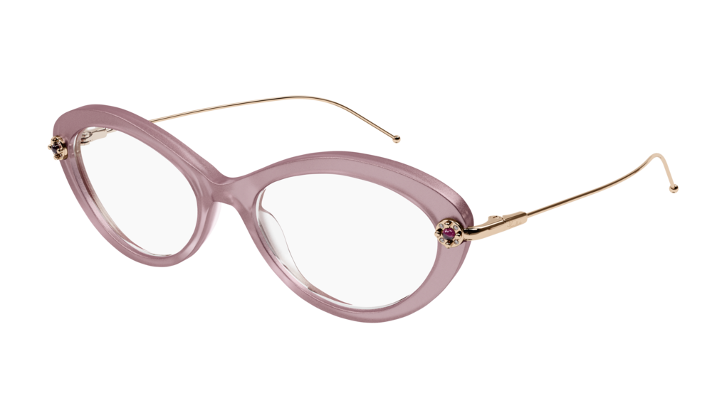 Pomellato Optical Frame Woman Pink Gold Transparent