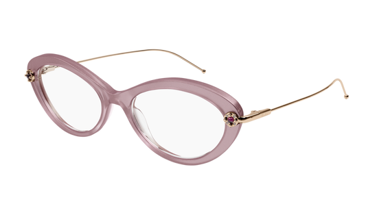 Pomellato Optical Frame Woman Pink Gold Transparent