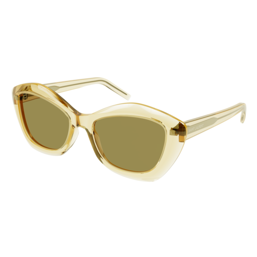 Saint Laurent Sunglass Woman Yellow Yellow Green