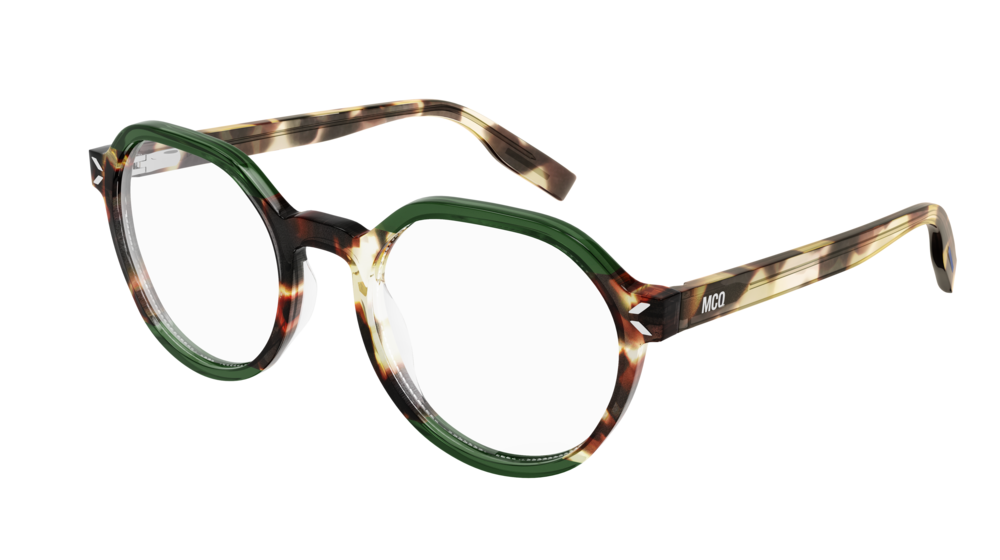 Mcq Optical Frame Unisex Havana Havana Transparent