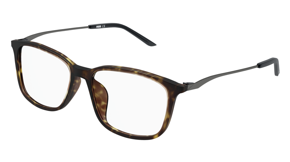 Puma Optical Frame Man Havana Ruthenium Transparent