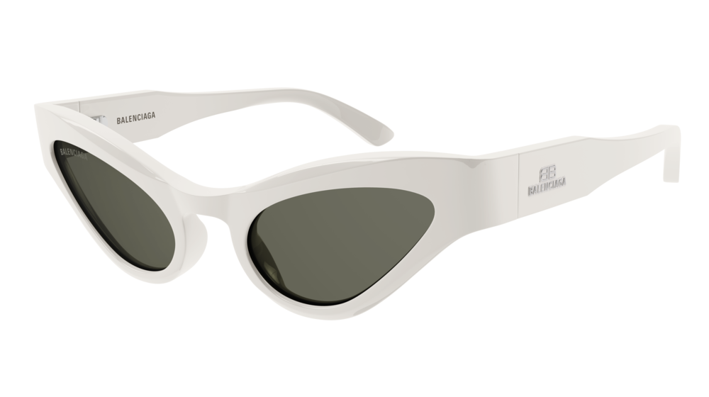 Balenciaga Sunglass Woman Ivory Ivory Green