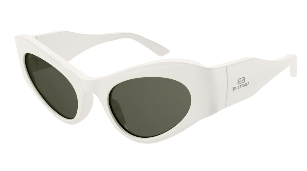 Balenciaga Sunglass Woman Ivory Ivory Green