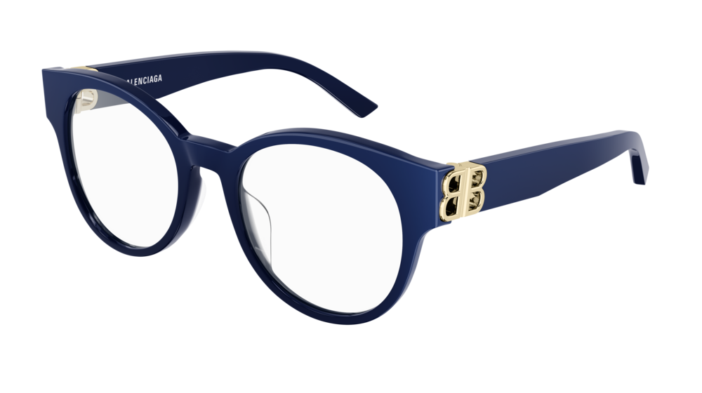 Balenciaga Optical Frame Woman Blue Blue Transparent