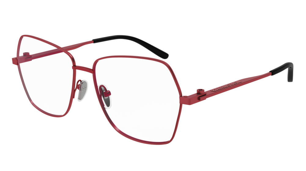 Balenciaga Optical Frame Woman Red Red Transparent