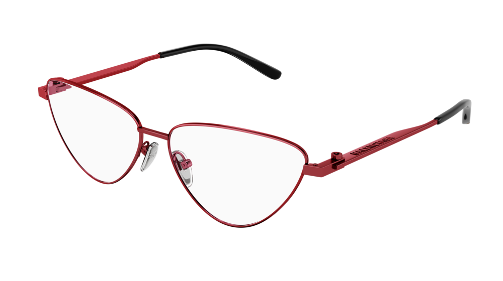 Balenciaga Optical Frame Woman Red Red Transparent