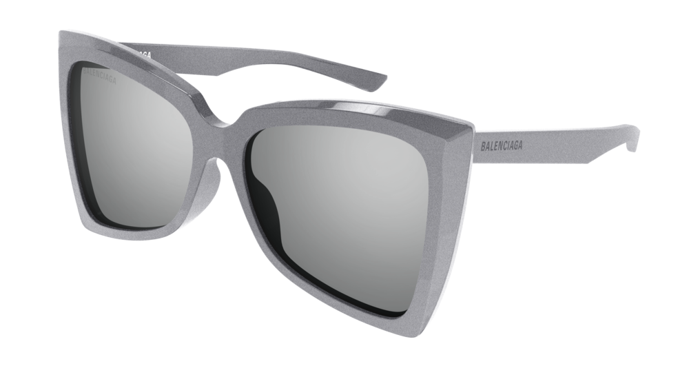 Balenciaga Sunglass Woman Silver Silver Silver