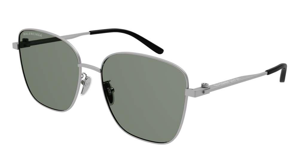 Balenciaga Sunglass Woman Ruthenium Ruthenium Green