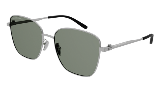 Balenciaga Sunglass Woman Ruthenium Ruthenium Green