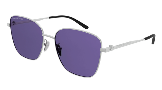 Balenciaga Sunglass Woman Silver Silver Violet