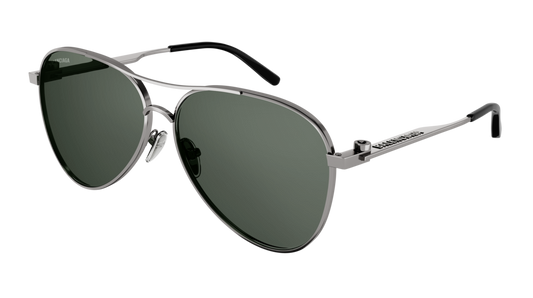 Balenciaga Sunglass Unisex Ruthenium Ruthenium Green