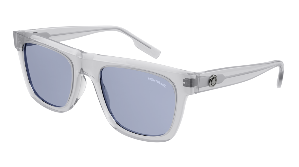 Montblanc Sunglass Man Grey Grey Blue