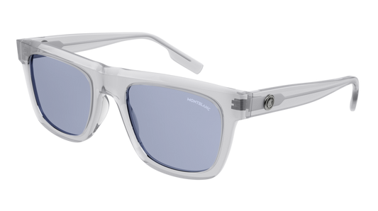 Montblanc Sunglass Man Grey Grey Blue