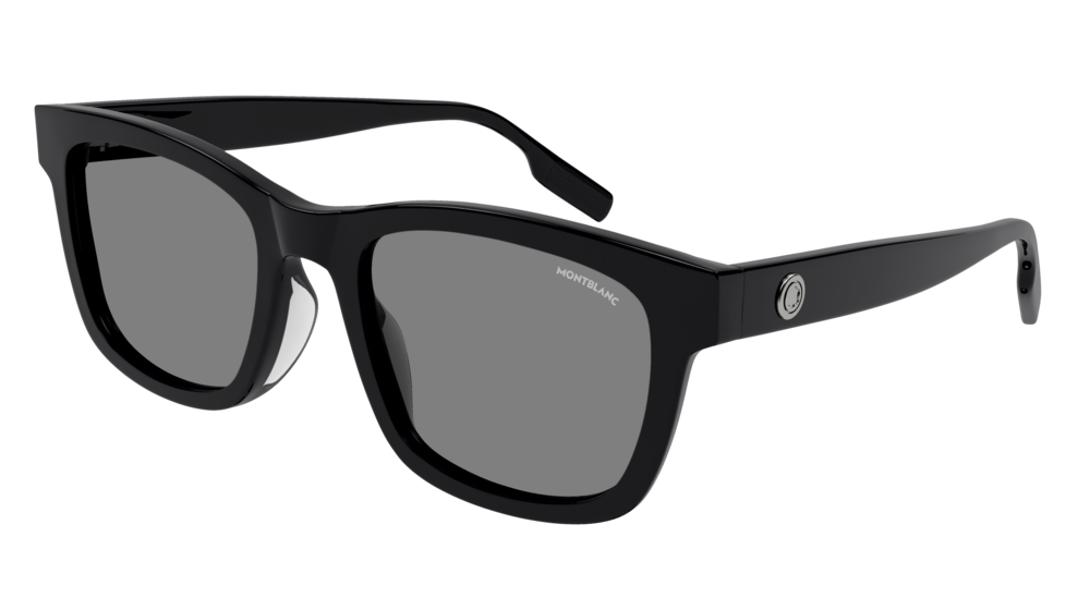 Montblanc Sunglass Man Black Black Grey