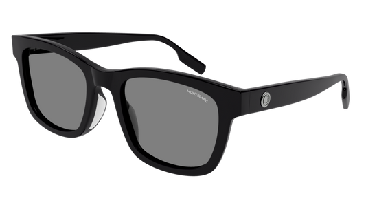 Montblanc Sunglass Man Black Black Grey