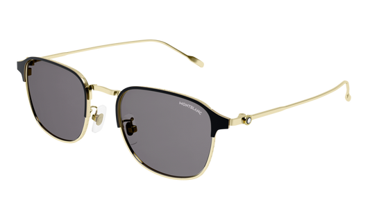 Montblanc Sunglass Man Gold Gold Smoke