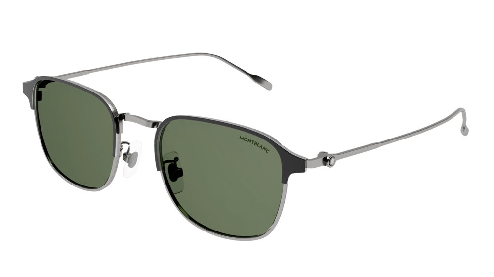 Montblanc Sunglass Man Ruthenium Ruthenium Green