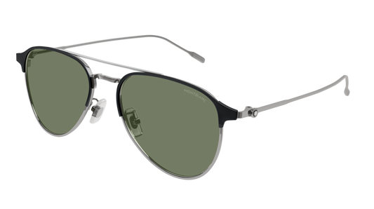 Montblanc Sunglass Man Ruthenium Ruthenium Green