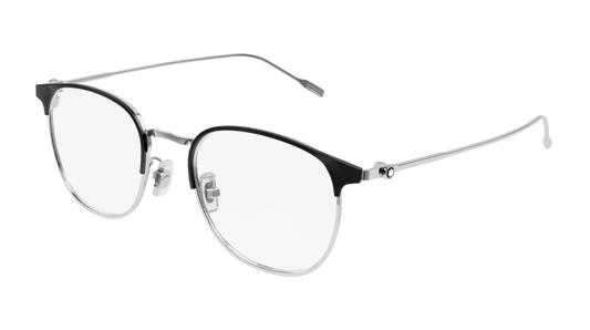 Montblanc Optical Frame Man Silver Silver Transparent