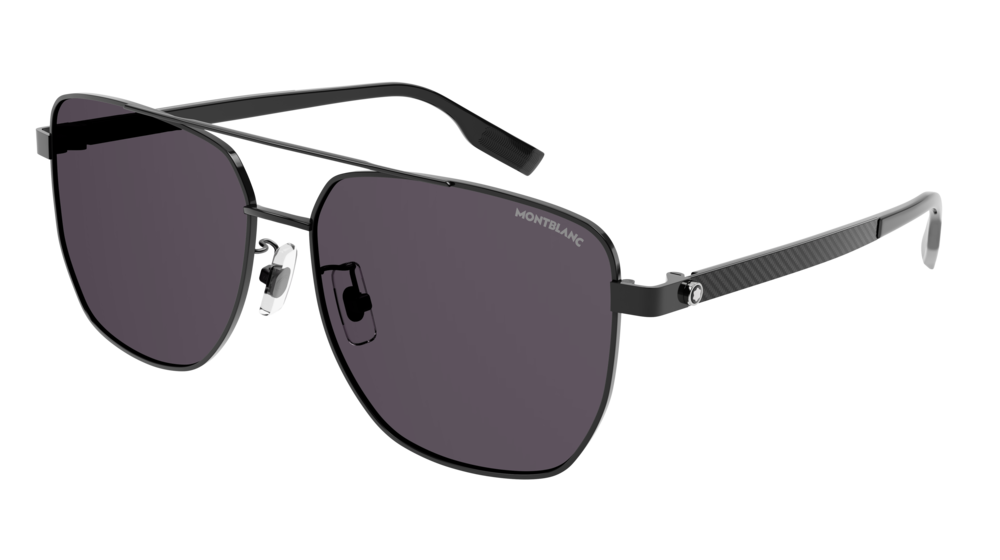 Montblanc Sunglass Man Black Black Smoke