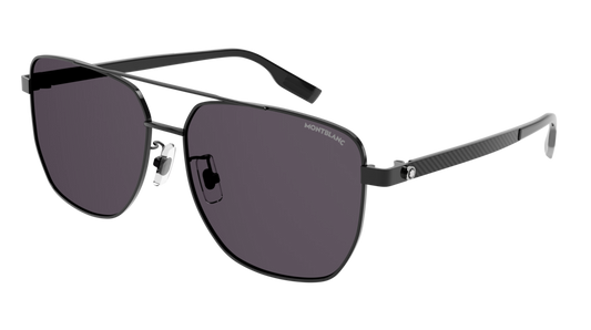 Montblanc Sunglass Man Black Black Smoke