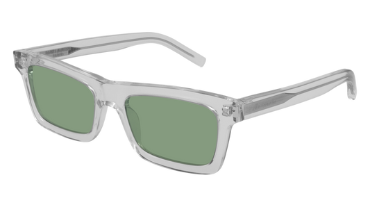 Saint Laurent Sunglass Woman Crystal Crystal Green