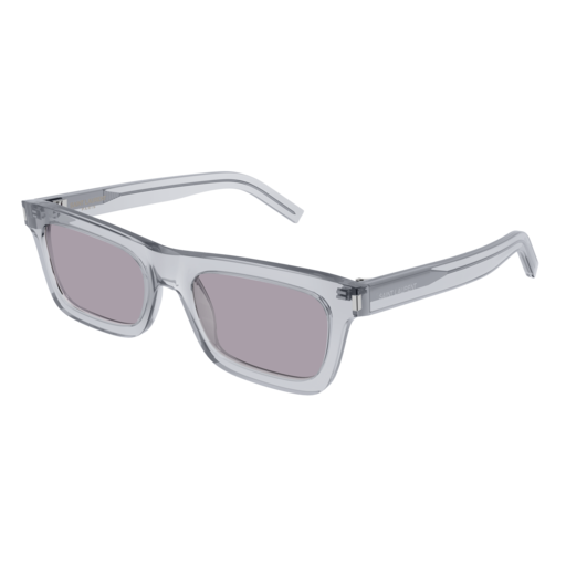 Saint Laurent Sunglass Woman Grey Grey Violet