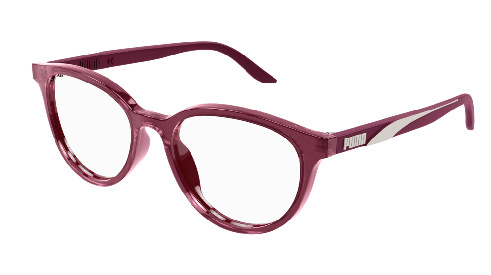 Puma Optical Frame Woman Burgundy Burgundy Transparent