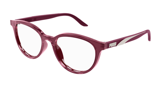 Puma Optical Frame Woman Burgundy Burgundy Transparent