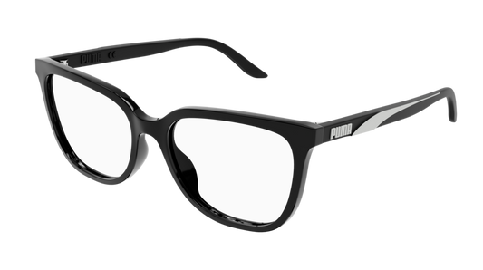 Puma Optical Frame Woman Black Black Transparent