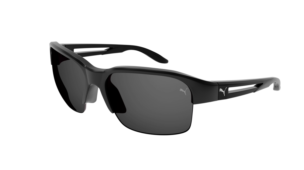 Puma Sunglass Man Black Black Smoke