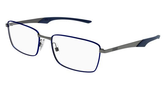 Puma Optical Frame Man Blue Ruthenium Transparent