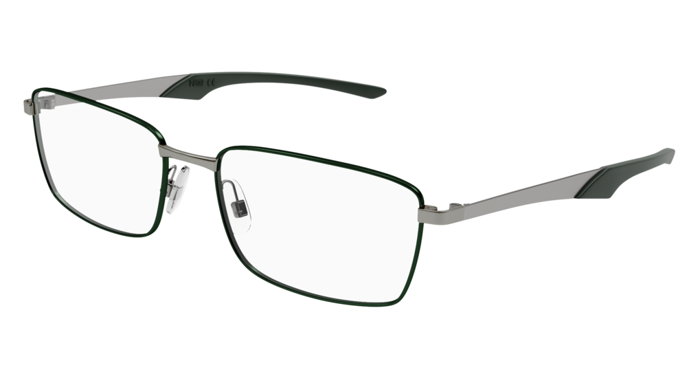 Puma Optical Frame Man Green Ruthenium Transparent