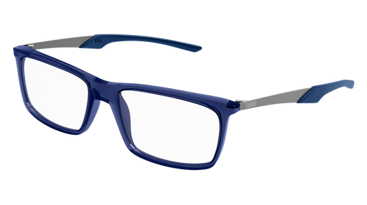 Puma Optical Frame Man Blue Ruthenium Transparent