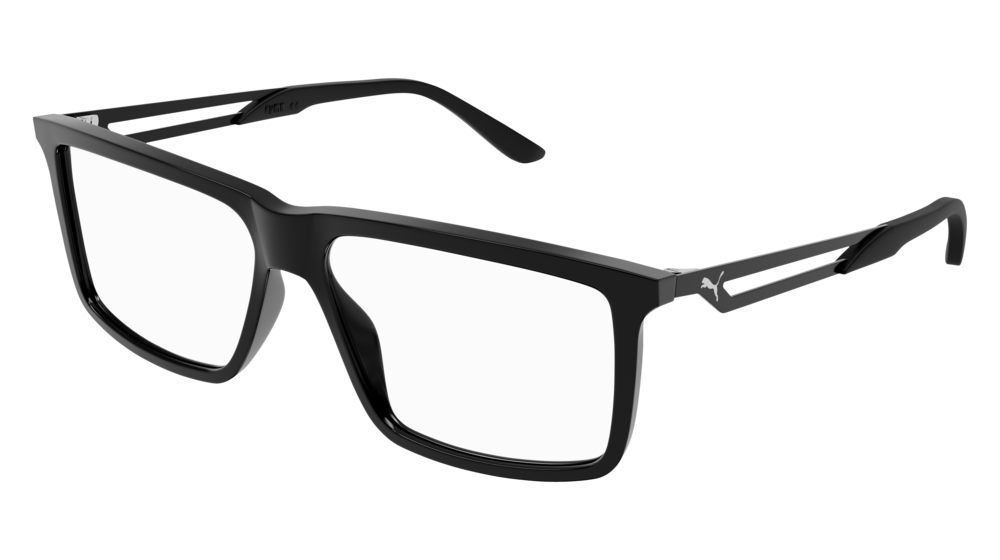 Puma Optical Frame Man Black Black Transparent