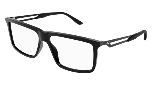 Puma Optical Frame Man Black Black Transparent