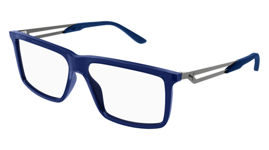 Puma Optical Frame Man Blue Ruthenium Transparent